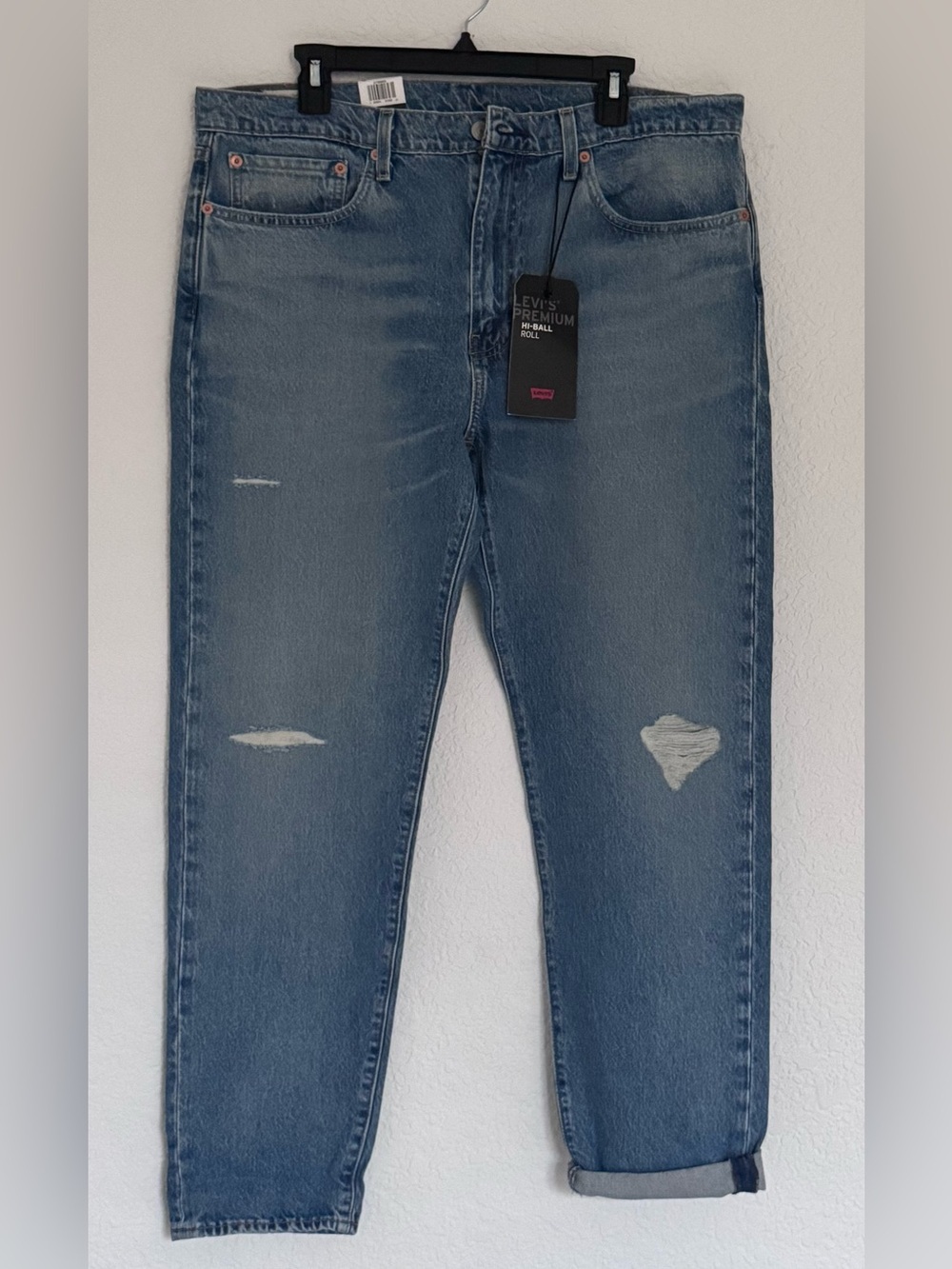 Levi's Premium Hi-Ball
Distressed Jeans Size W36”